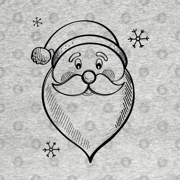 Handrawing Christmas Santa by Dosunets